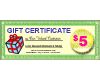 Gift Certificate $ 5.00